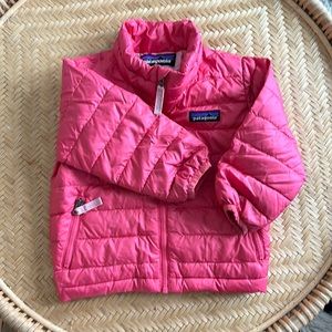 PATAGONIA BABY DOWN SWEATER JACKET pink Sz 6-12 months